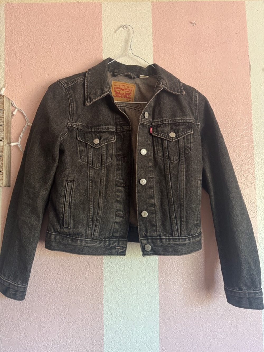 Levi's Black Faded Denim Jacket